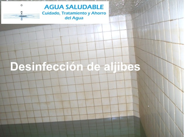 Limpieza y desinfeccion de cisternas/ aljibes  